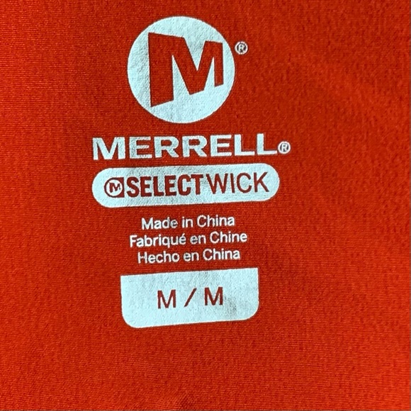 Merrell Women Select Wick Pullover Zip Hoodie Jacket Orange Running Med… - Picture 6 of 7